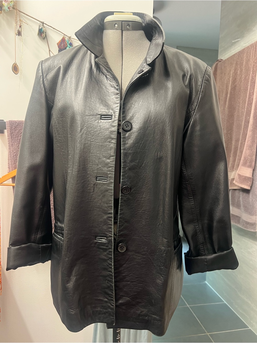 Vera Pelle Black Leather Women's Jacket